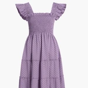 Hill House Nap Dress Plum Jacquard - XXS